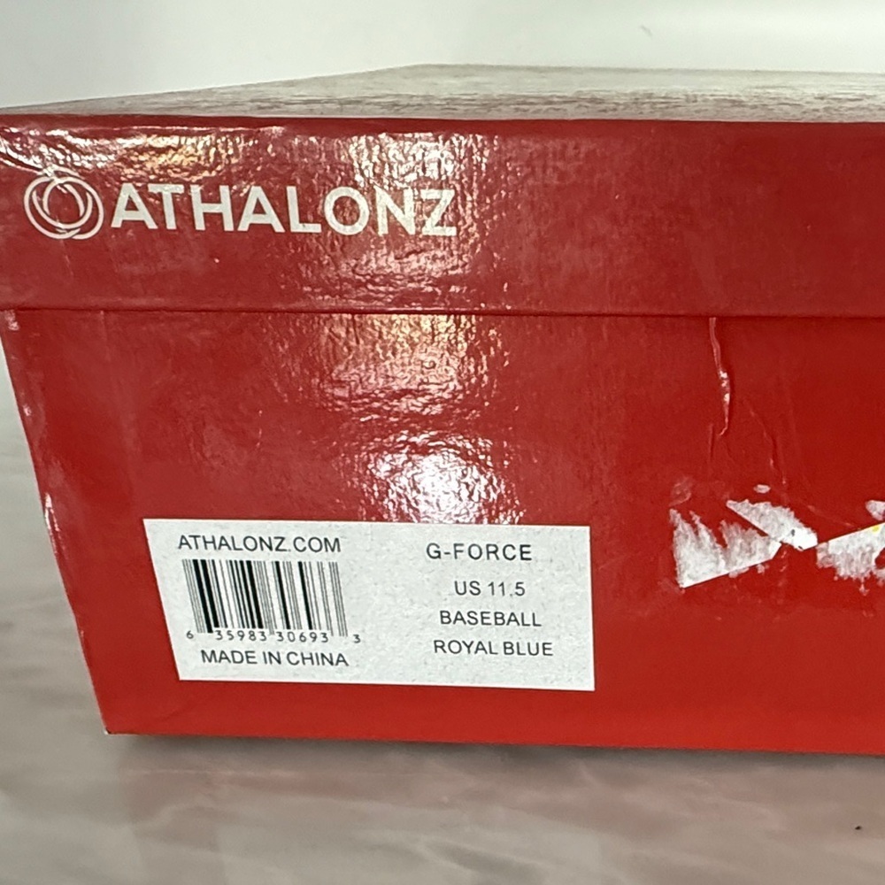 Athalonz G-Force Baseball/Softball Cleats – Size 11.5 Blue (NWOT , With Box) - Picture 4 of 12